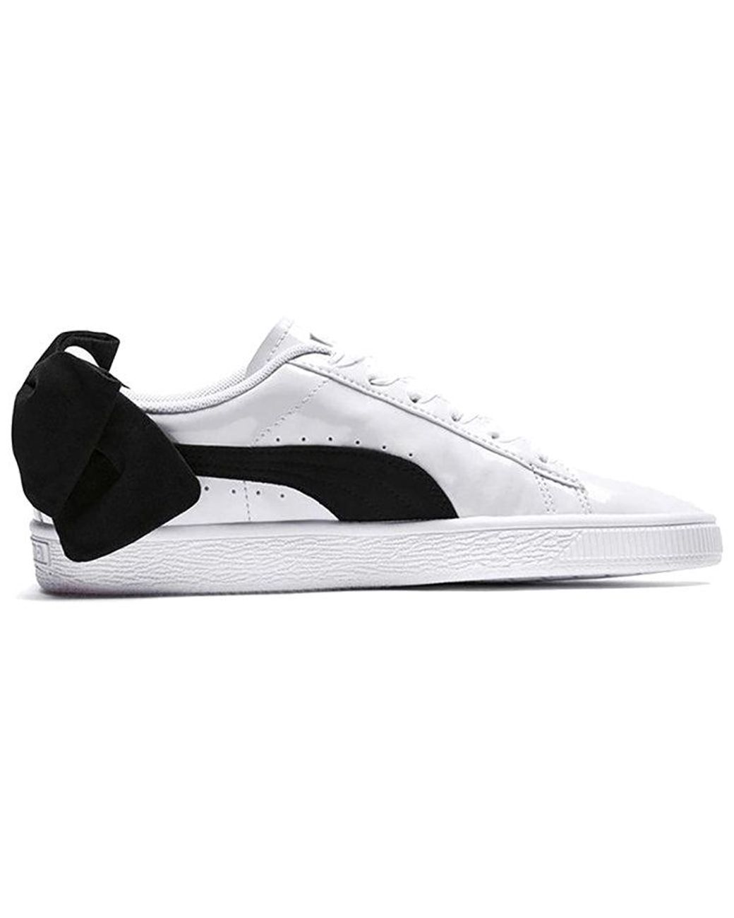 PUMA White (Wmns) Basket Bow