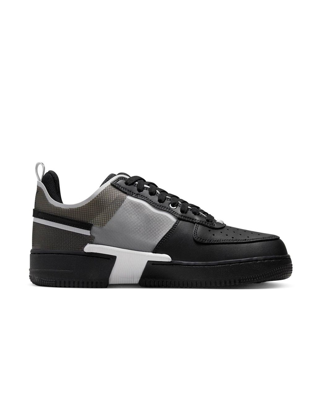 Nike Black Air Force 1 React Dm0573-002 Sneaker Lifestyle Shoes for men