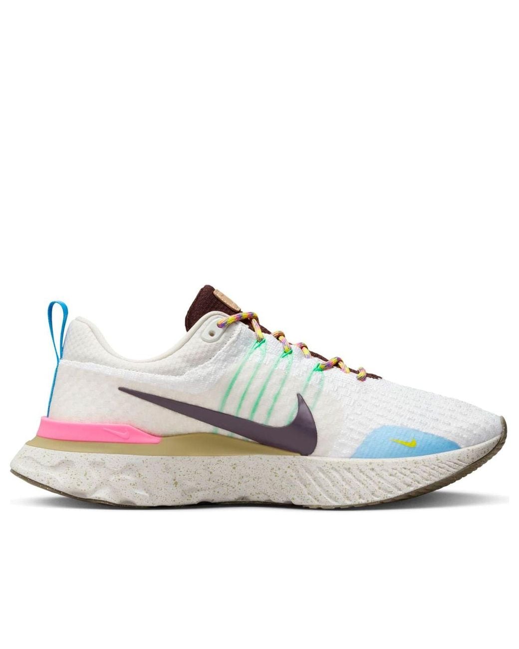 Nike White React Infinity Run Flyknit 3 'Sail Pinksicle Earth' for men