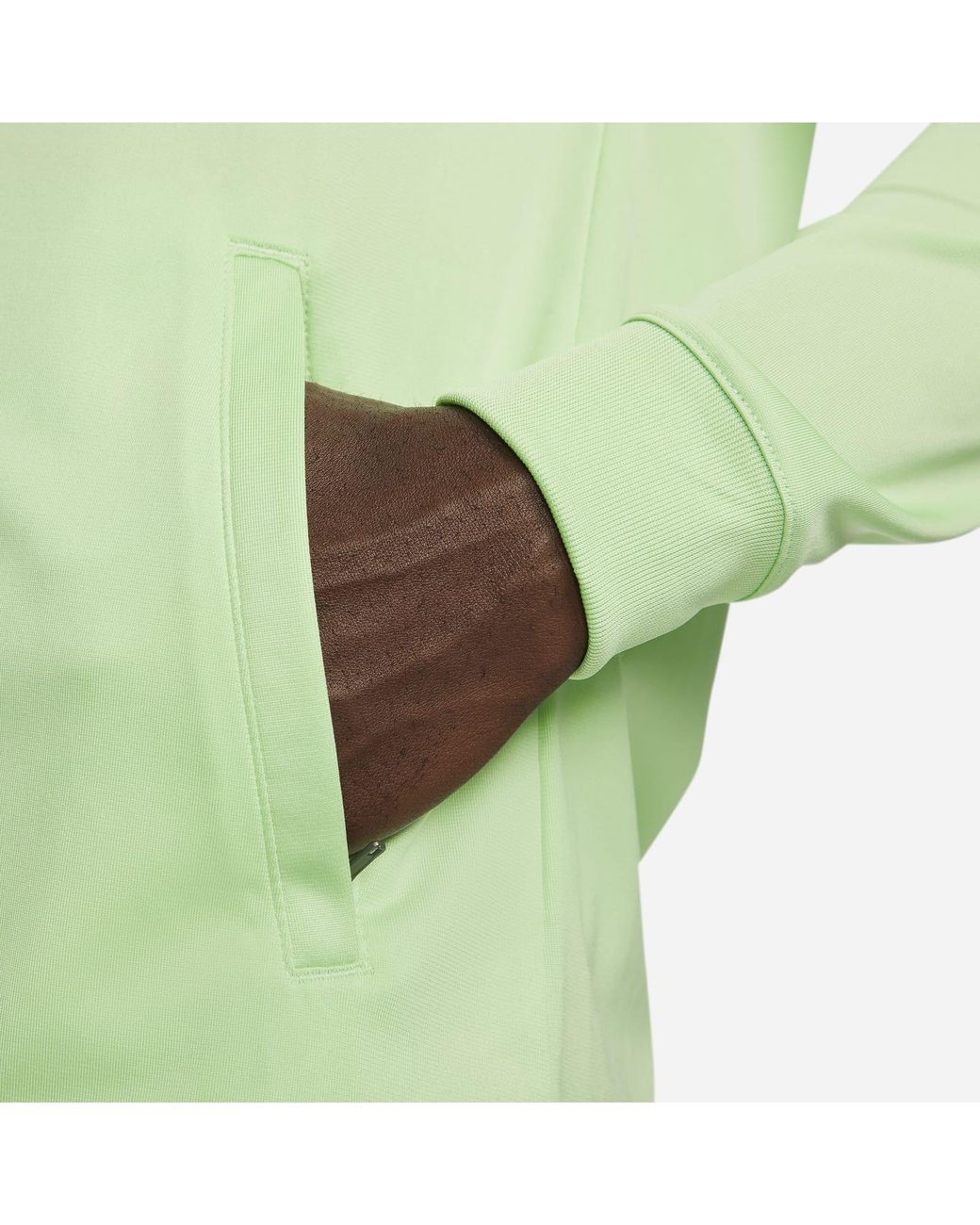 Nike Green Brazil Strike Dri-Fit Knit Soccer Track Jacket for men