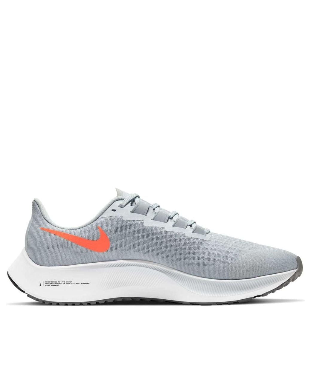 Nike White Air Zoom Pegasus 37 'Pure Platinum Hyper Crimson' for men