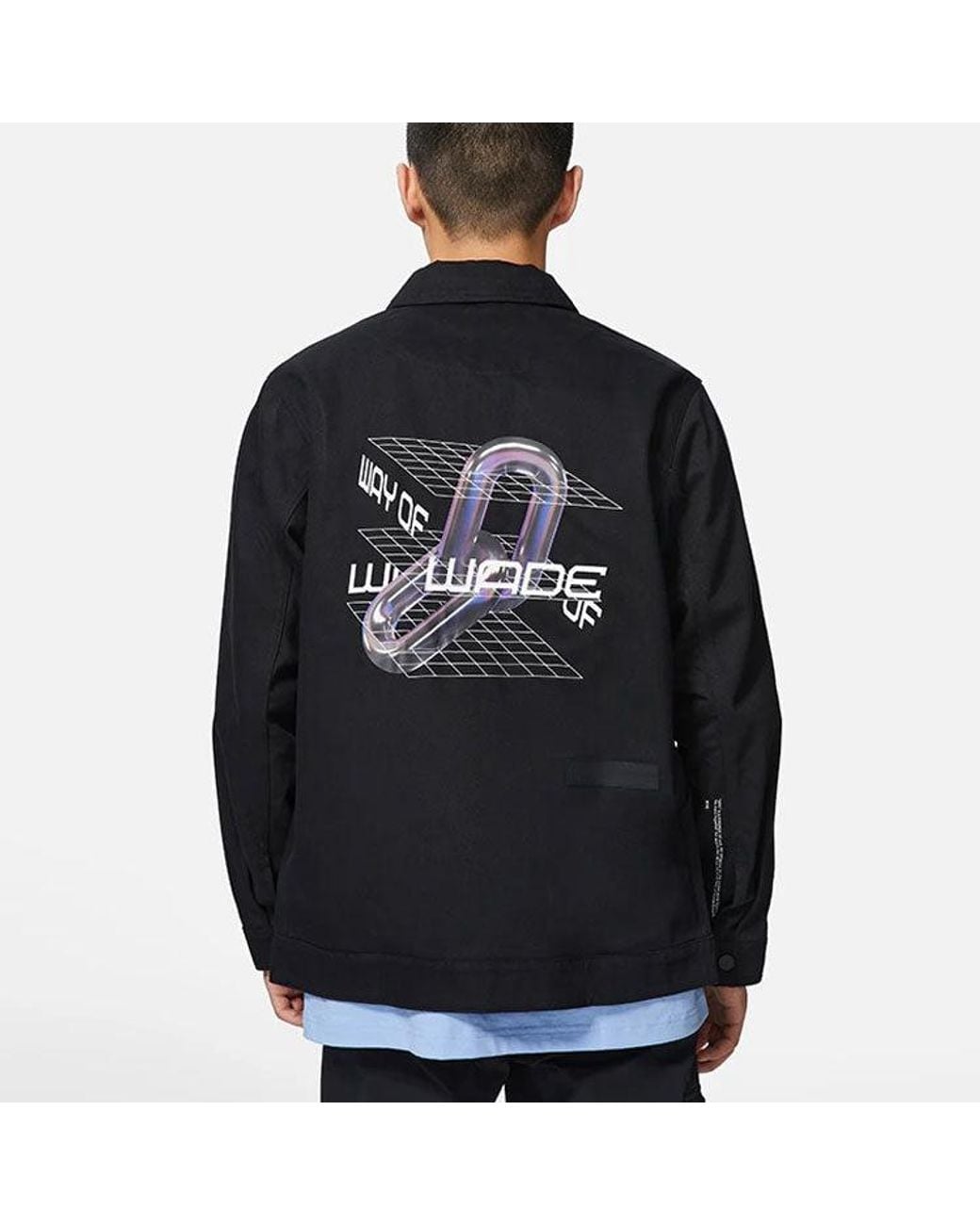 Li-ning Black X Glare Way Of Wade Graphic Jacket for men