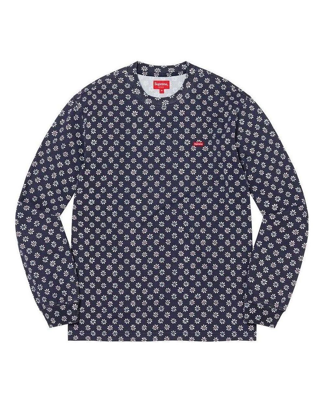 Supreme Blue Small Box L/ Tee for men