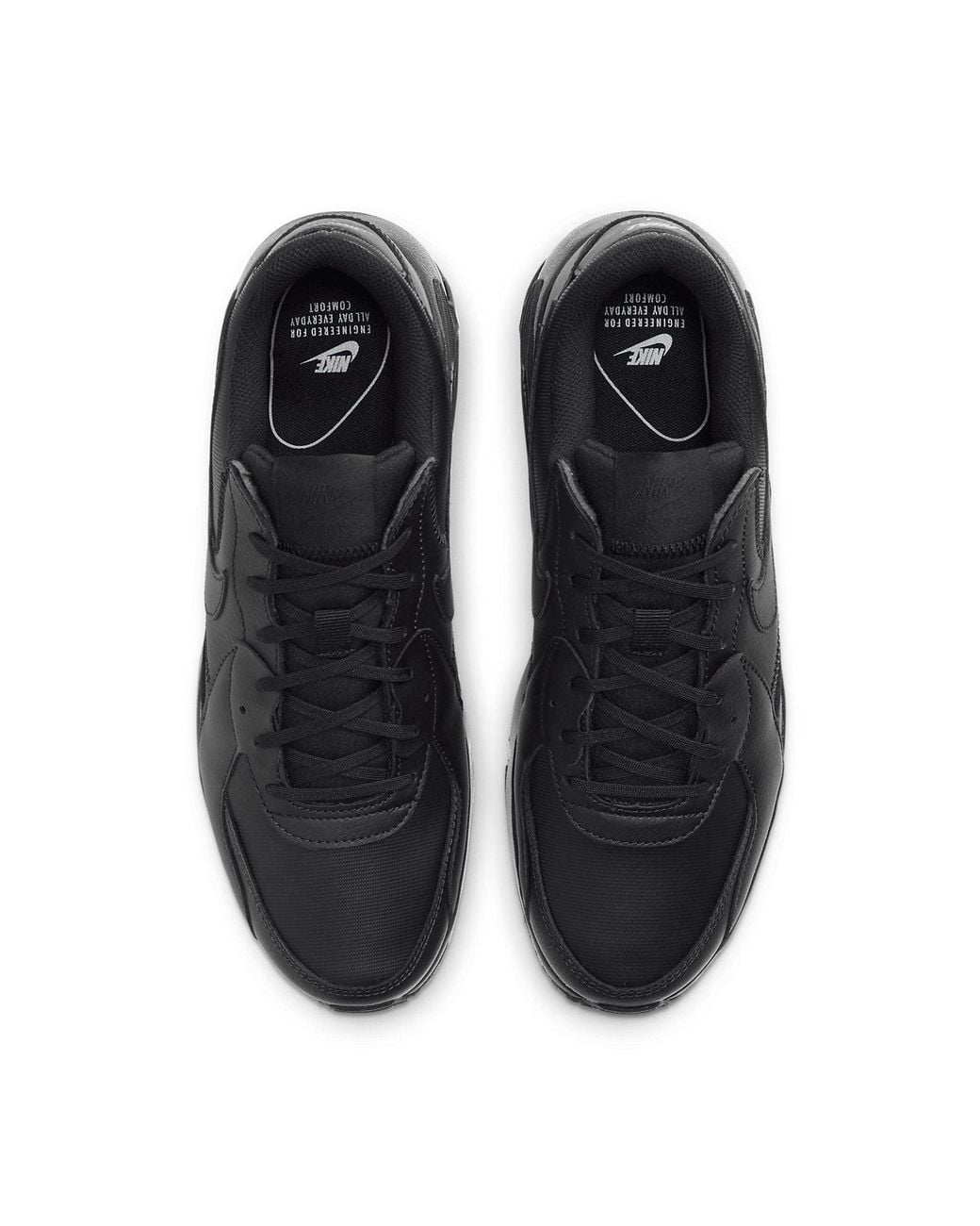 Nike Black Air Max Excee Leather 'Triple' for men