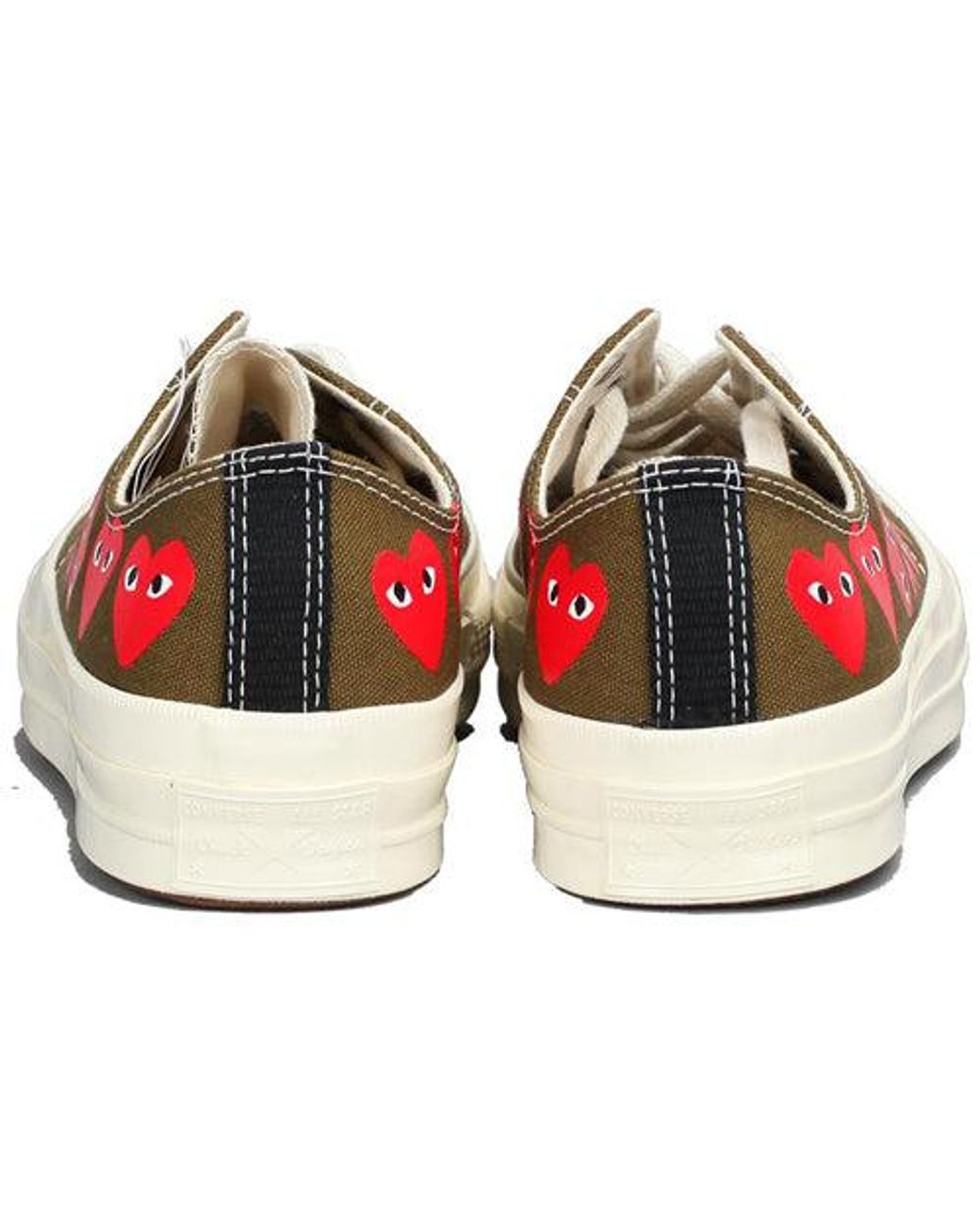 Converse Pink X Comme Des Garcons Play Chuck 70 Low Multi Heart 'Khaki' for men