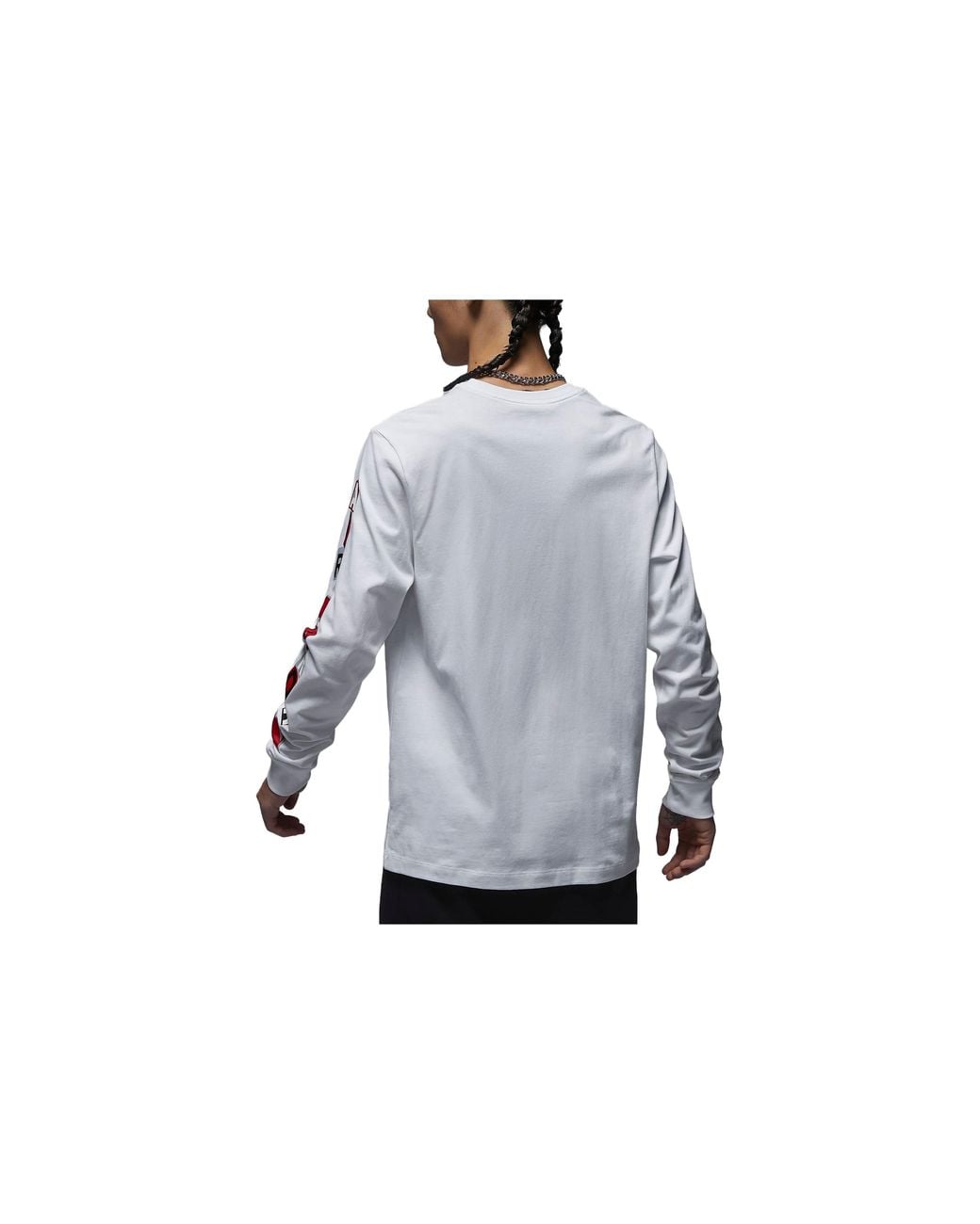 Nike Blue Brand Graphic Long-Sleeve T-Shirt for men