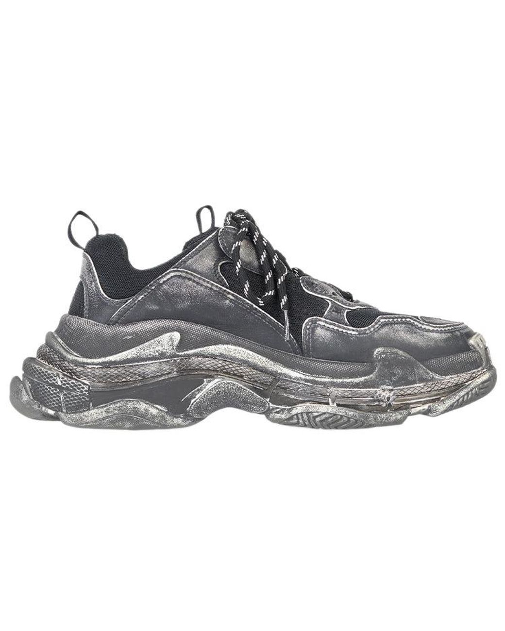 Balenciaga Gray Triple S 'Faded' for men