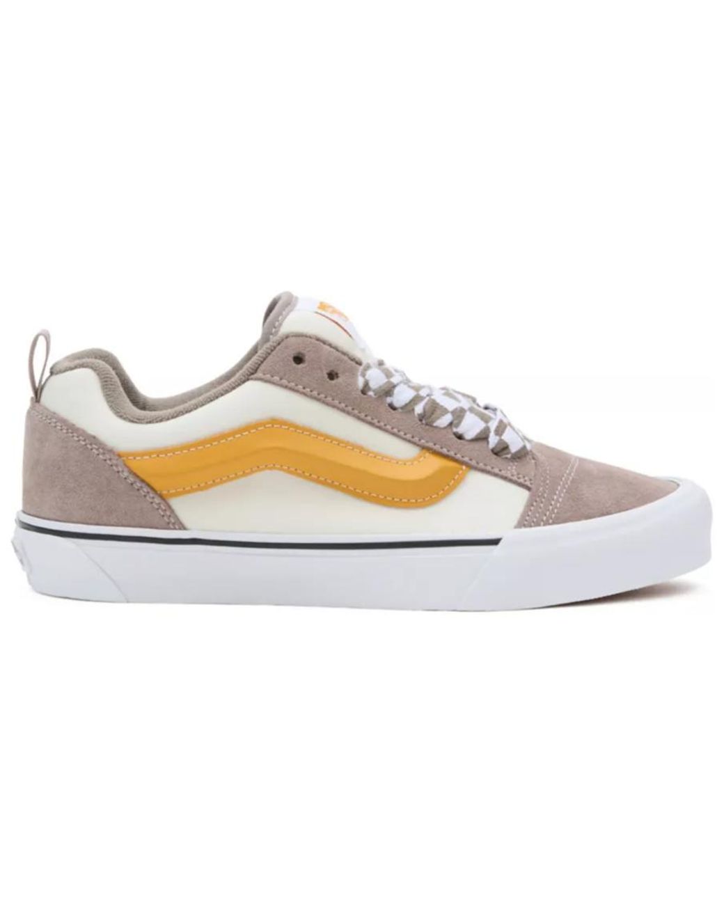 Vans White Knu Skool 'Mega Check Marshmallow'