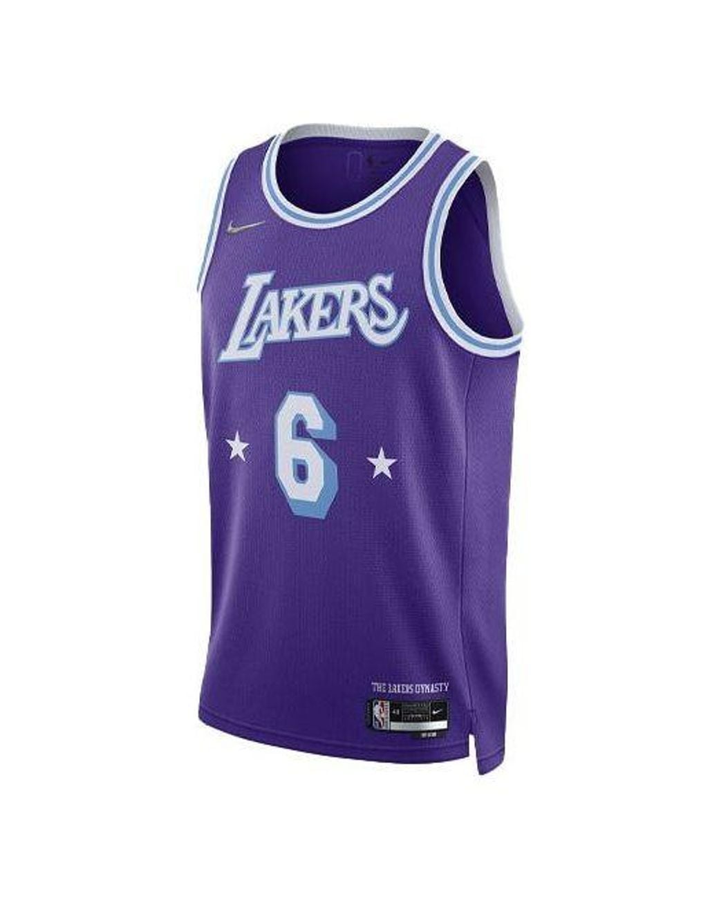 Nike Purple Nba Anthony Davis Los Angeles Lakers 2021/22 City Edition Jersey #3 for men