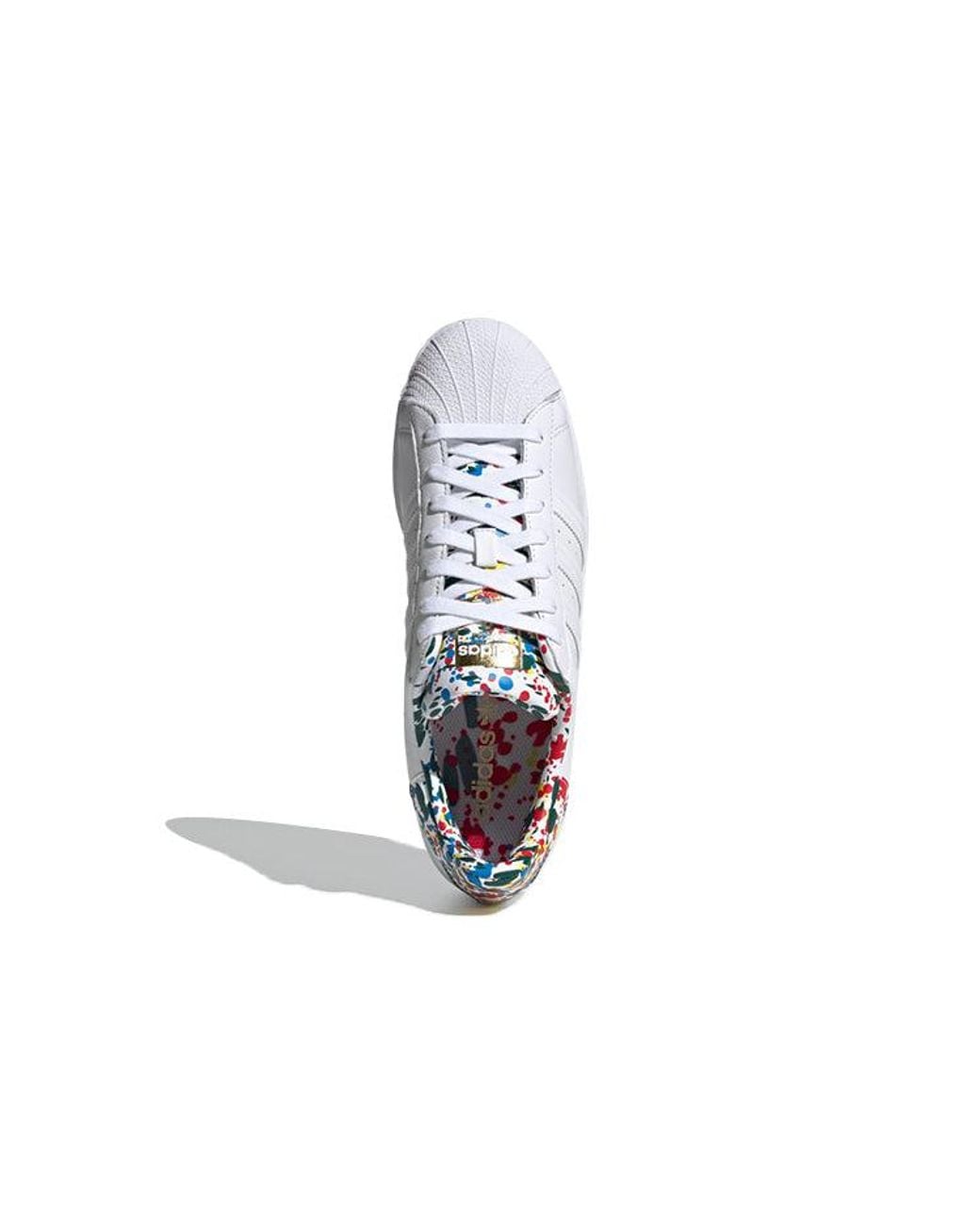 Adidas White Superstar Splatter' for men