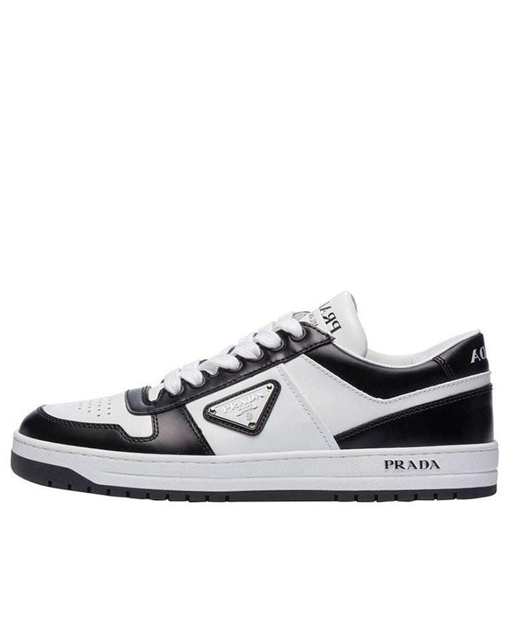 Prada White (Wmns) Downtown Trainers 1E792M_3Lkg_F_0964
