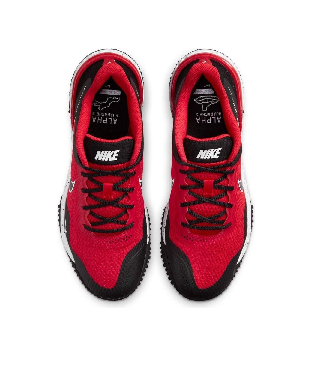 Nike Red Alpha Huarache Elite 3 Turf 'University' for men