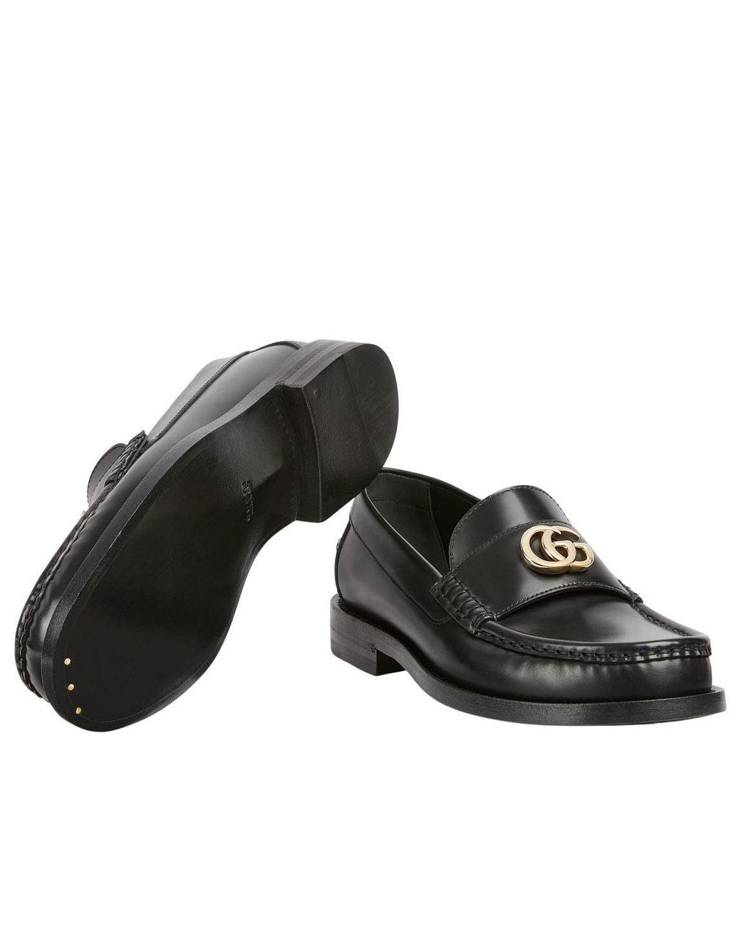 Gucci Black (Wmns) Double G Loafers