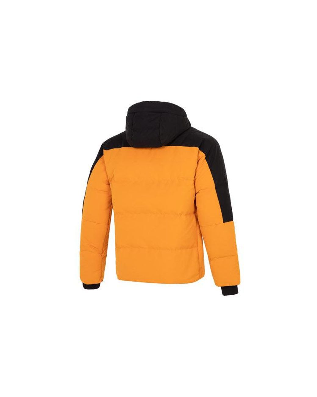 PUMA Orange Colorblock Padded Down Jacket for men
