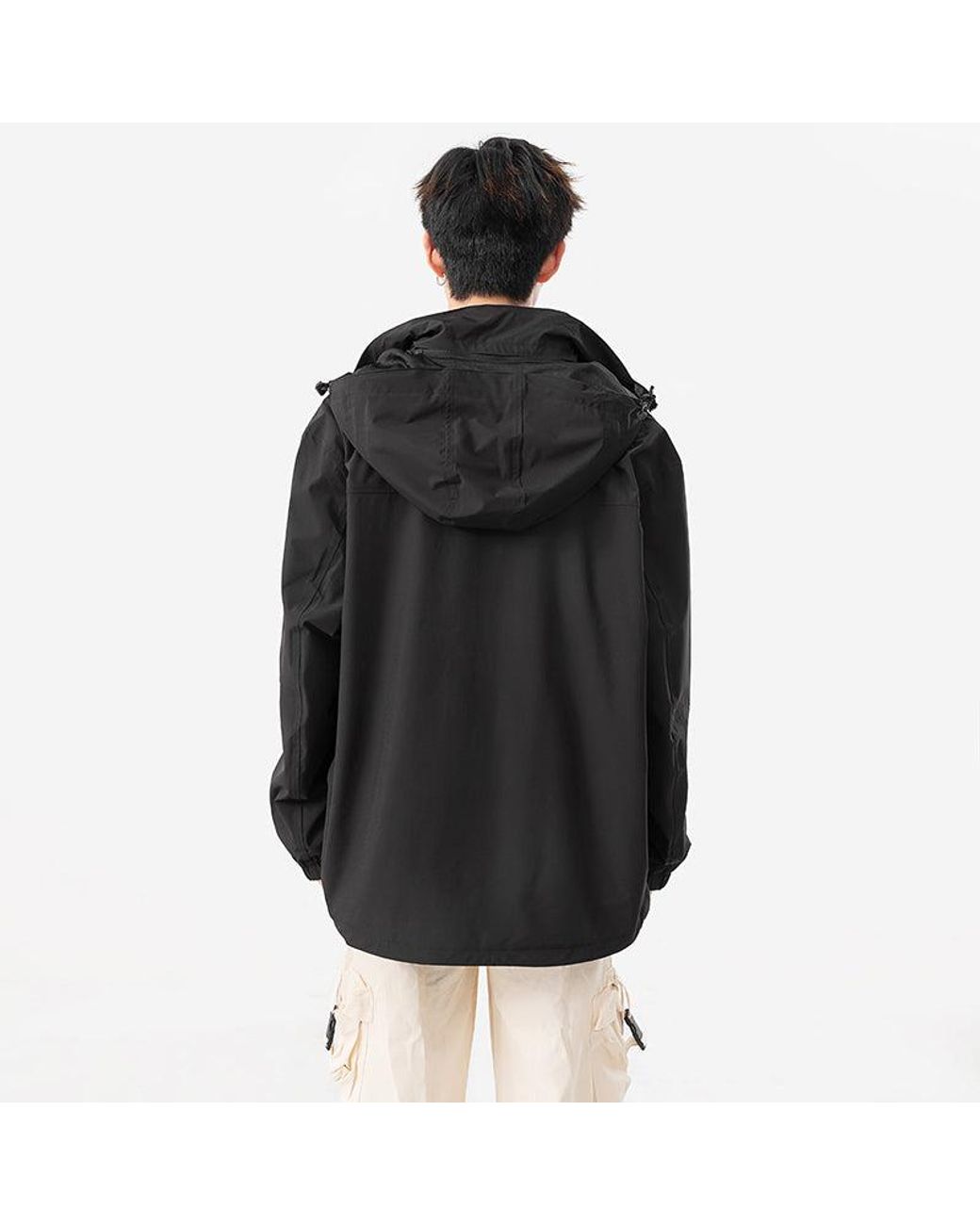 Mizuno Black Logo Waterproof Jacket for men