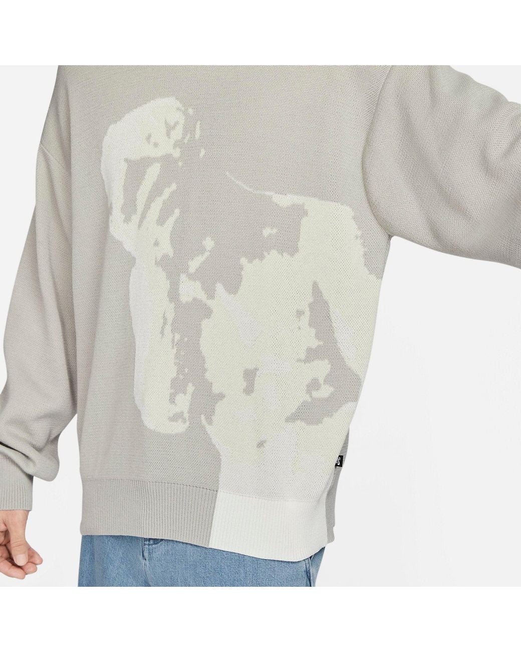 Nike Gray Sb Skateboarding Sweater 'Light Iron Ore' for men
