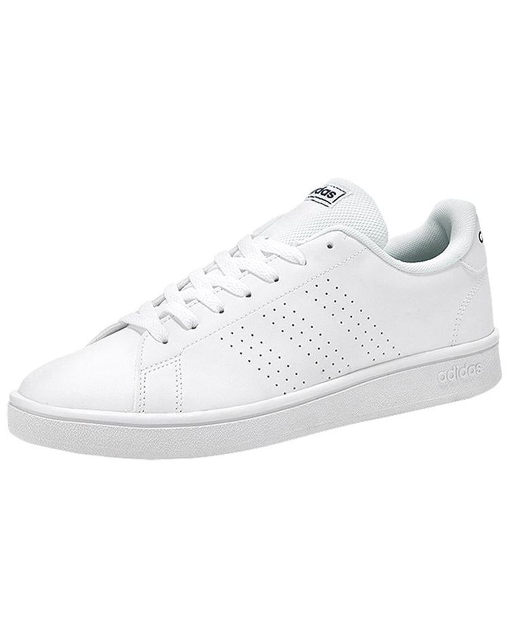 Adidas White Advantage Base Trace' for men