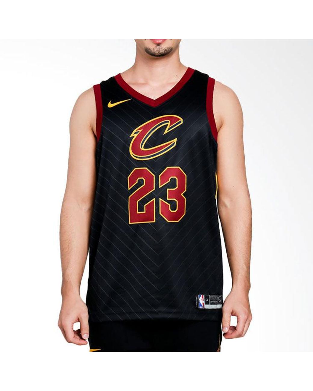 Nike Black Lebron James Statement Edition Swingman Jersey Sw for men
