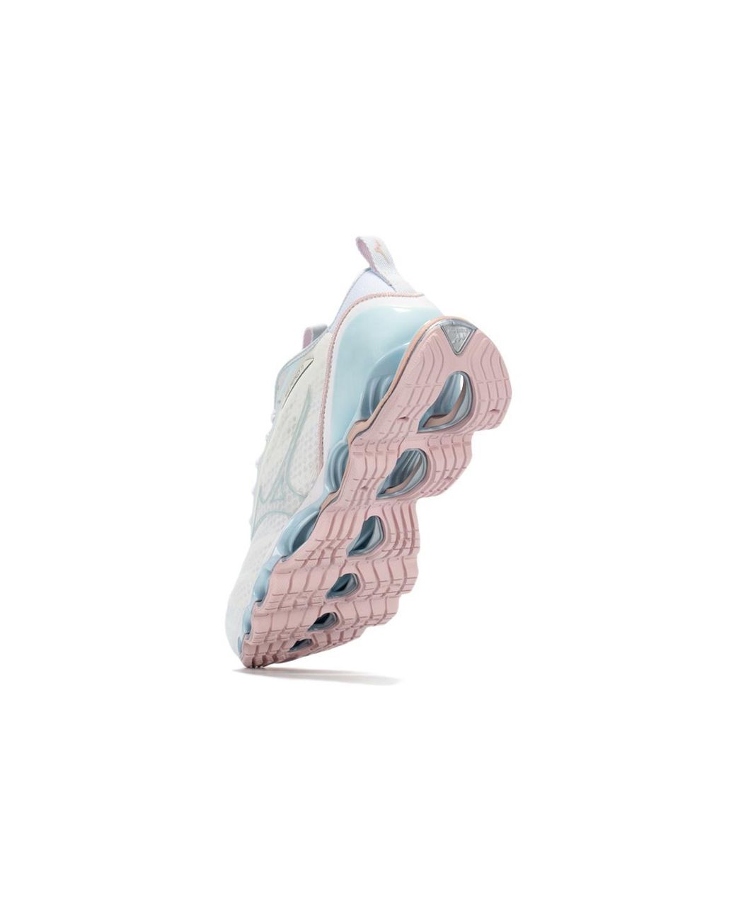 Mizuno White Prophecy 11 Shock Absorption Breathable Blue Pink