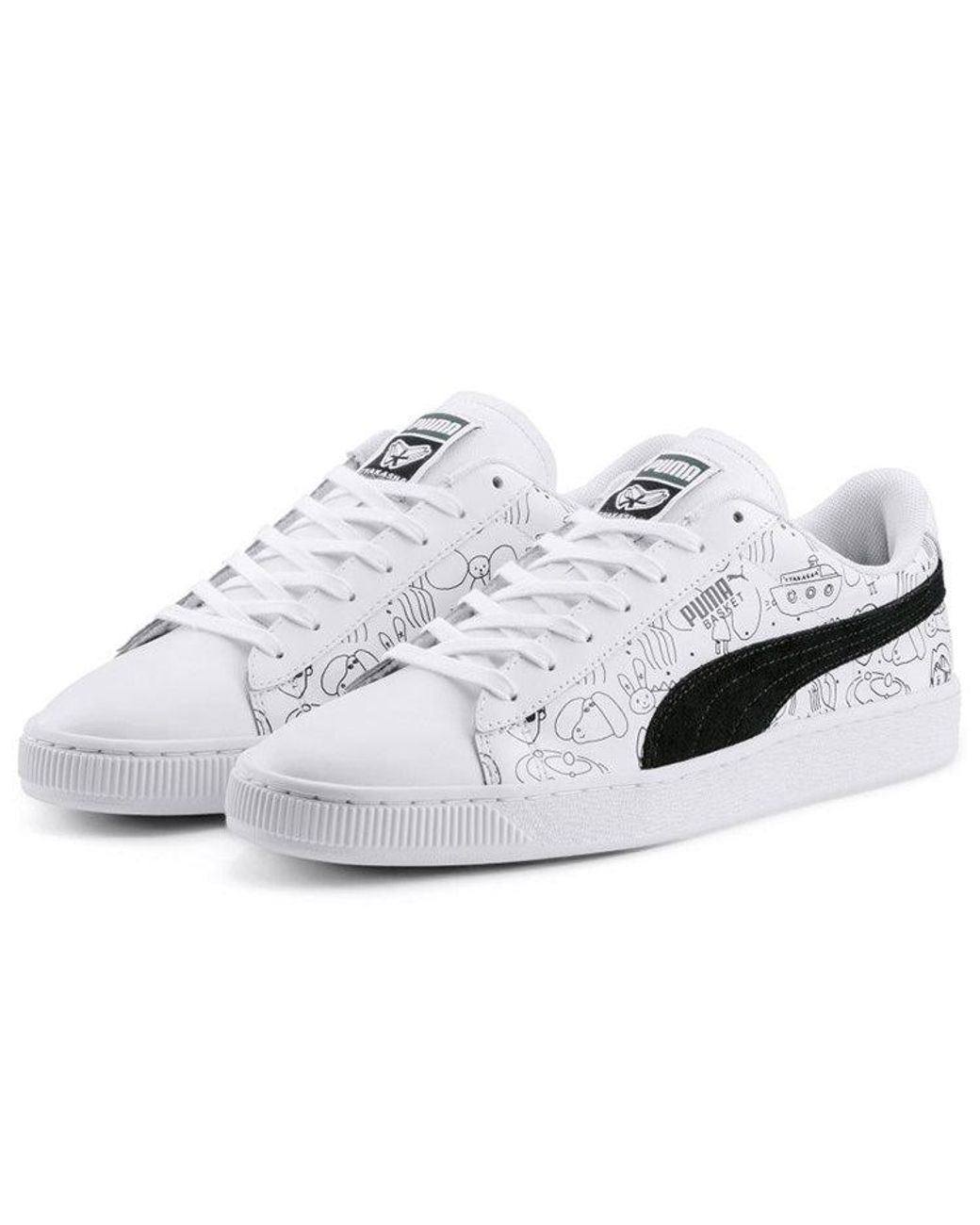 PUMA White Tyakasha X Basket for men