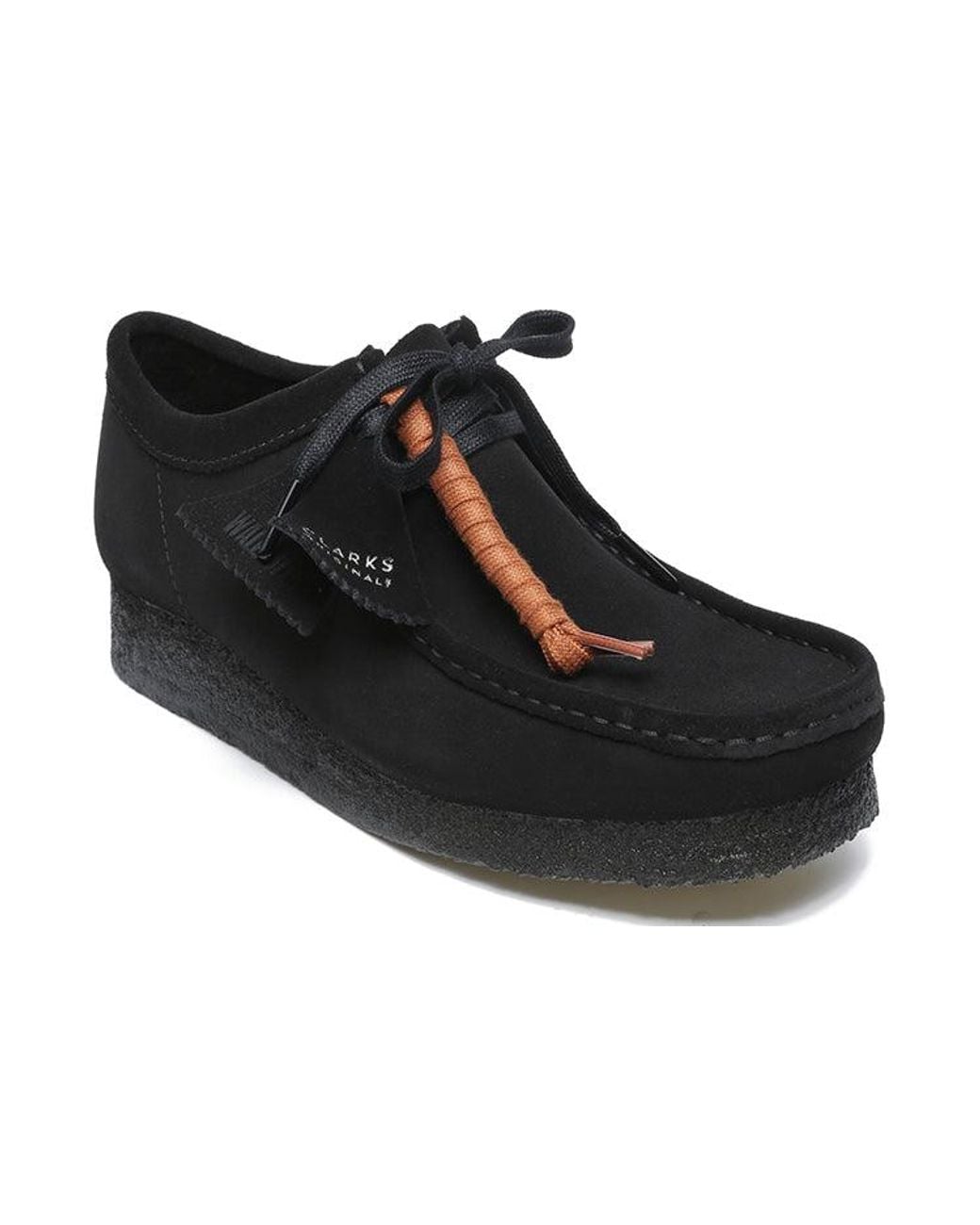 Clarks Black Wallabee Suede' 26155519 for men