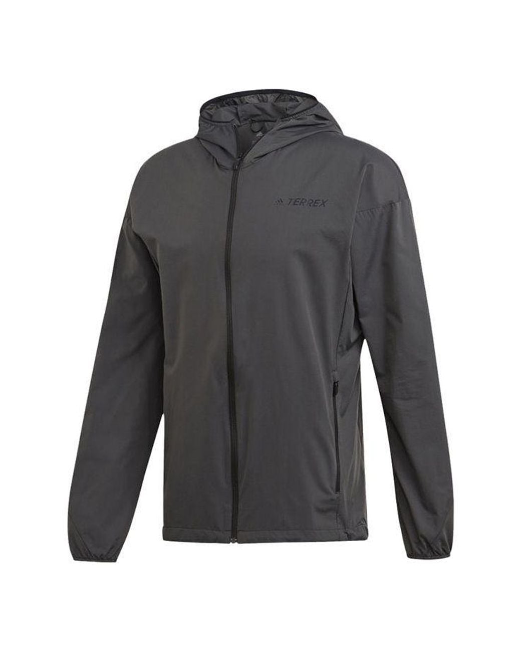 Adidas Gray Terrex Agravic Wind Jacket for men