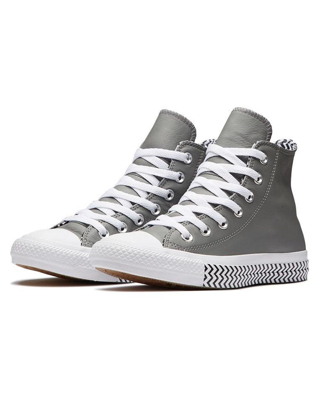 Converse Gray (Wmns) Chuck Taylor All Star High Top Leather