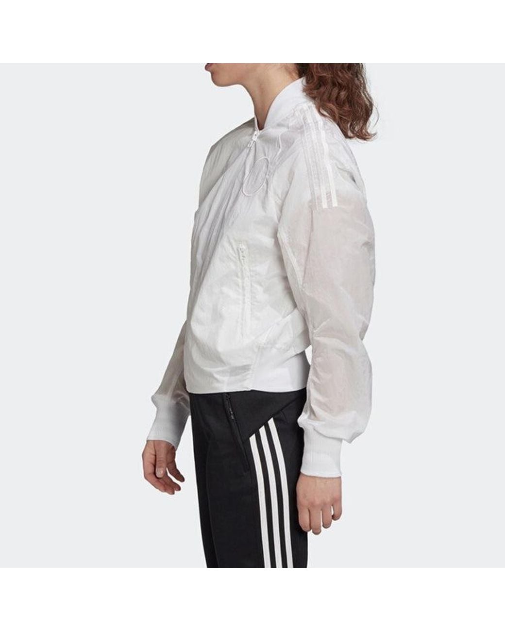 Adidas White (Wmns) Vrct Jk Woven Jacket