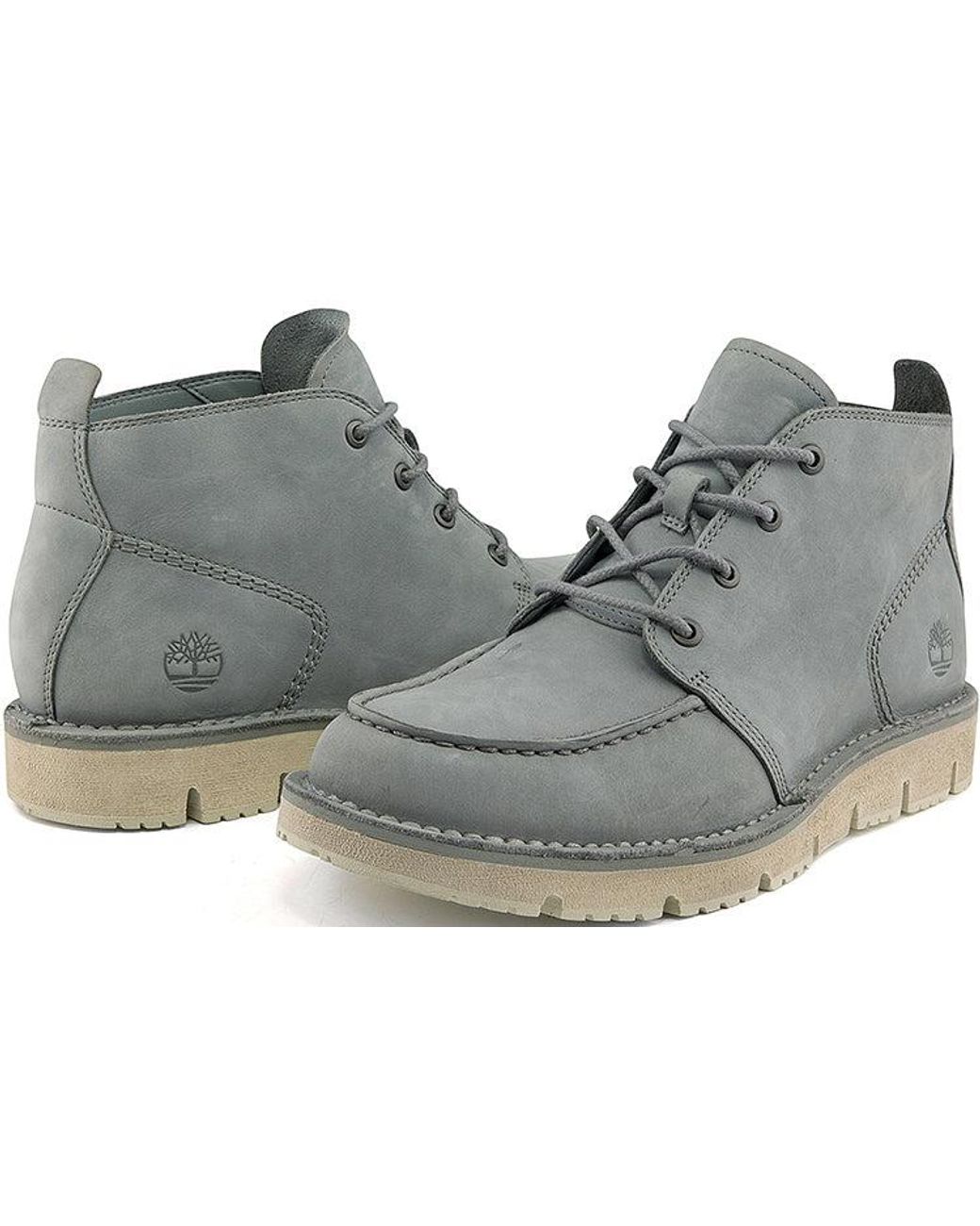Timberland Gray Westmore Moc Toe Chukka Boots for men