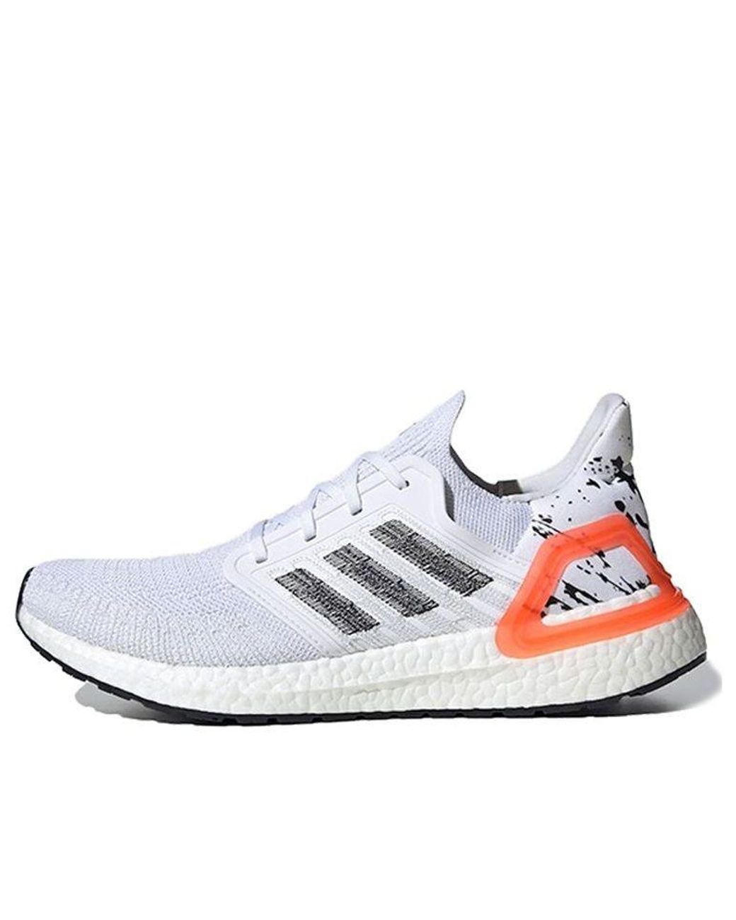 Adidas White Ultraboost 20 'Solar' for men