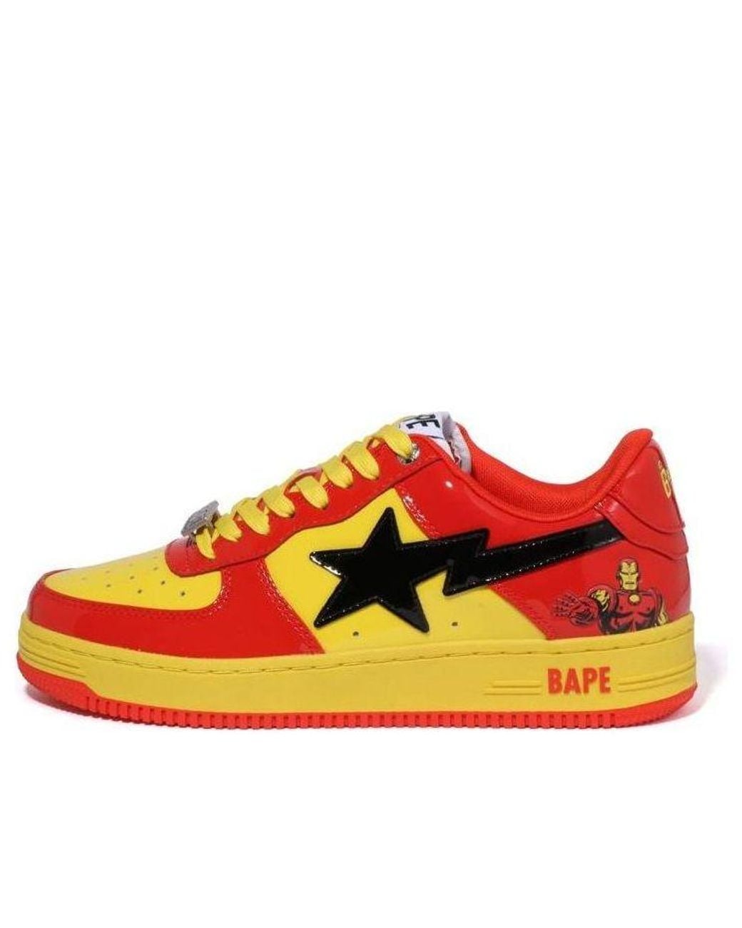 A Bathing Ape Red X Marvel Comics Bape Sta Low 'Iron 0Zxshm191902J-Rdr