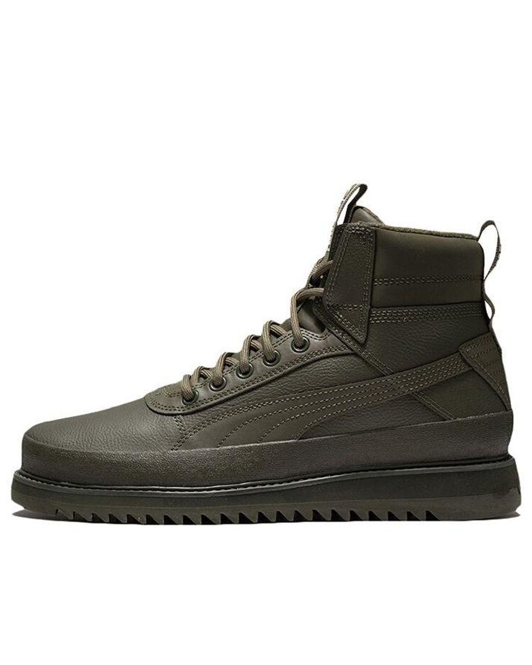 PUMA Black Desierto V2 Wtr Rubber High-Top Sneakers