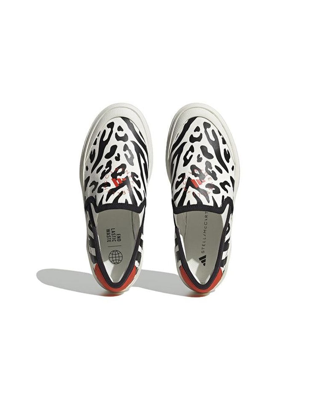 Adidas Black (Wmns) By Stella Mccartney Court Slip-On Shoes 'Off Burnt Cayenne'
