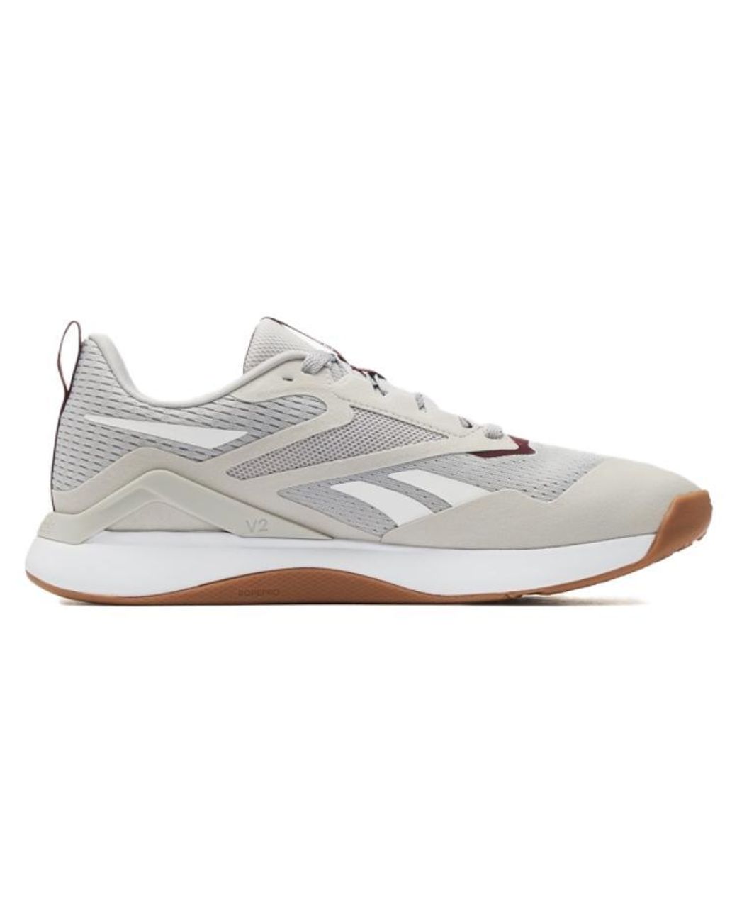 Reebok White Nanoflex Tr 2.0 'Steely Fog' for men
