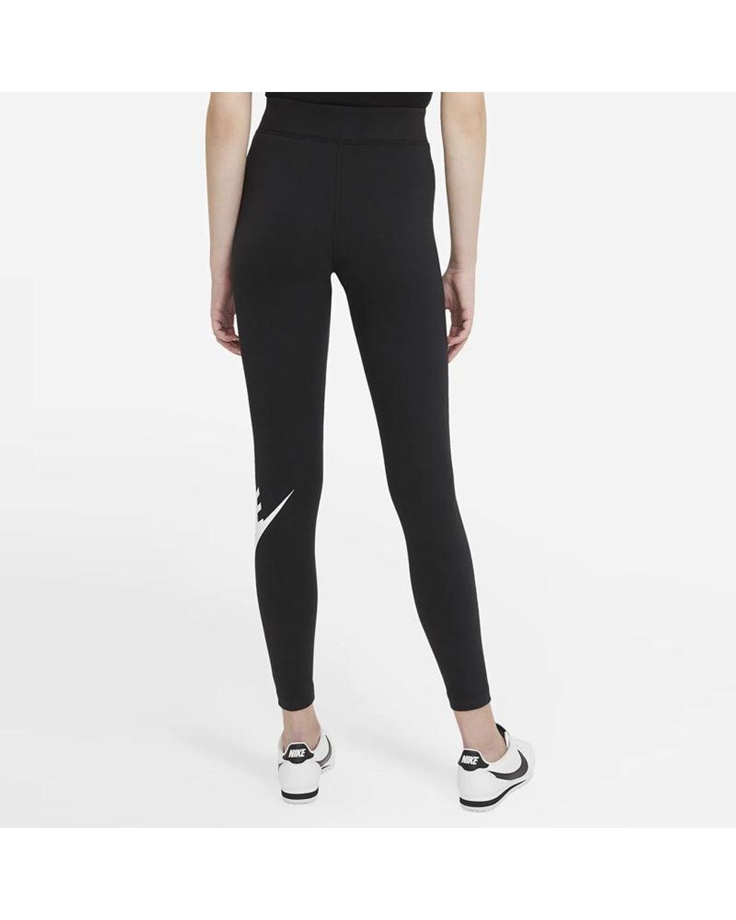 Nike Black (Wmns) Sportswear Essential High-Waisted Logo Leggings