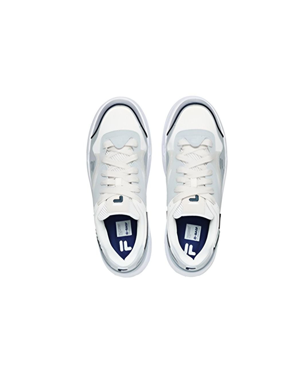 Fila White Bank Skate Shoes for men