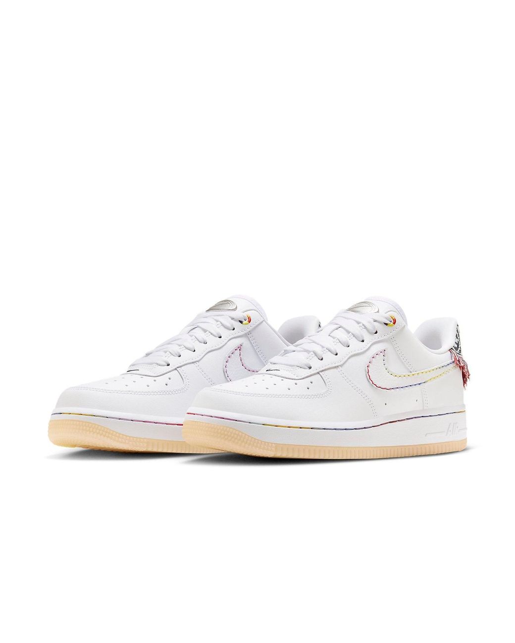 Nike White (Wmns) Air Force 1 Low Multi Patch'
