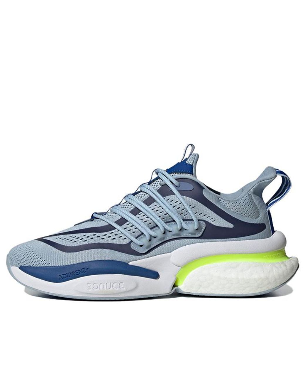 Adidas Blue Alphaboost V1 'Wonder Lucid Lemon' for men