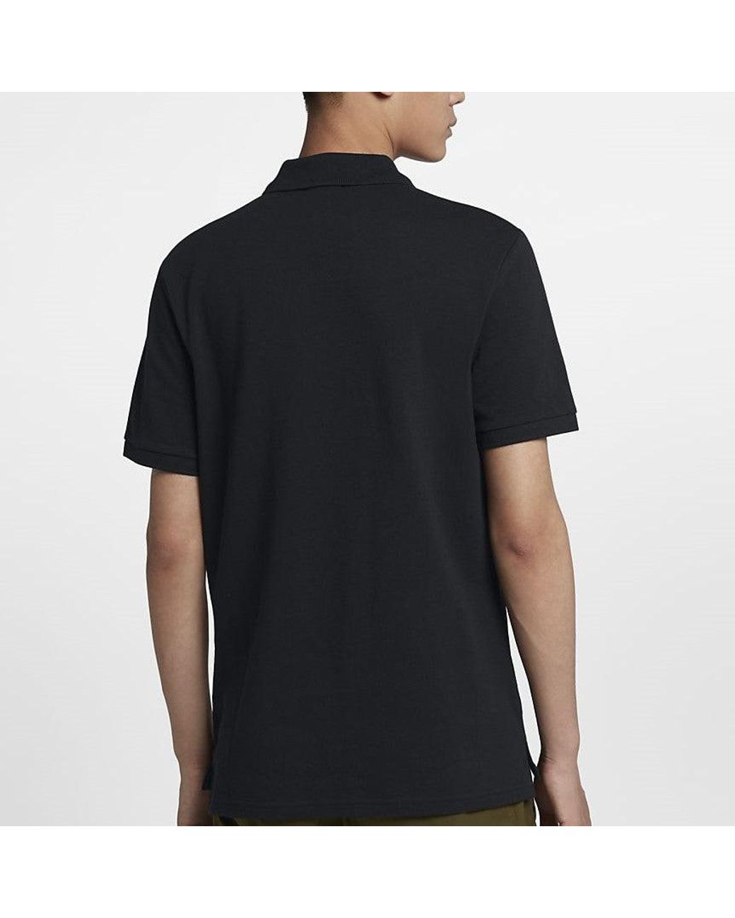 Nike Black Small Logo Casual Sports Short Sleeve Polo Shirt for men