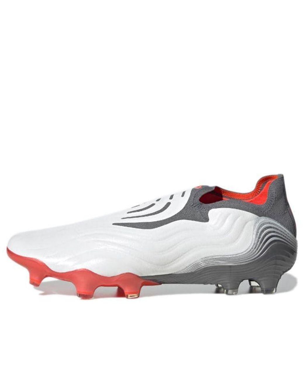 Adidas White Copa Sense+ Fg Solar' for men