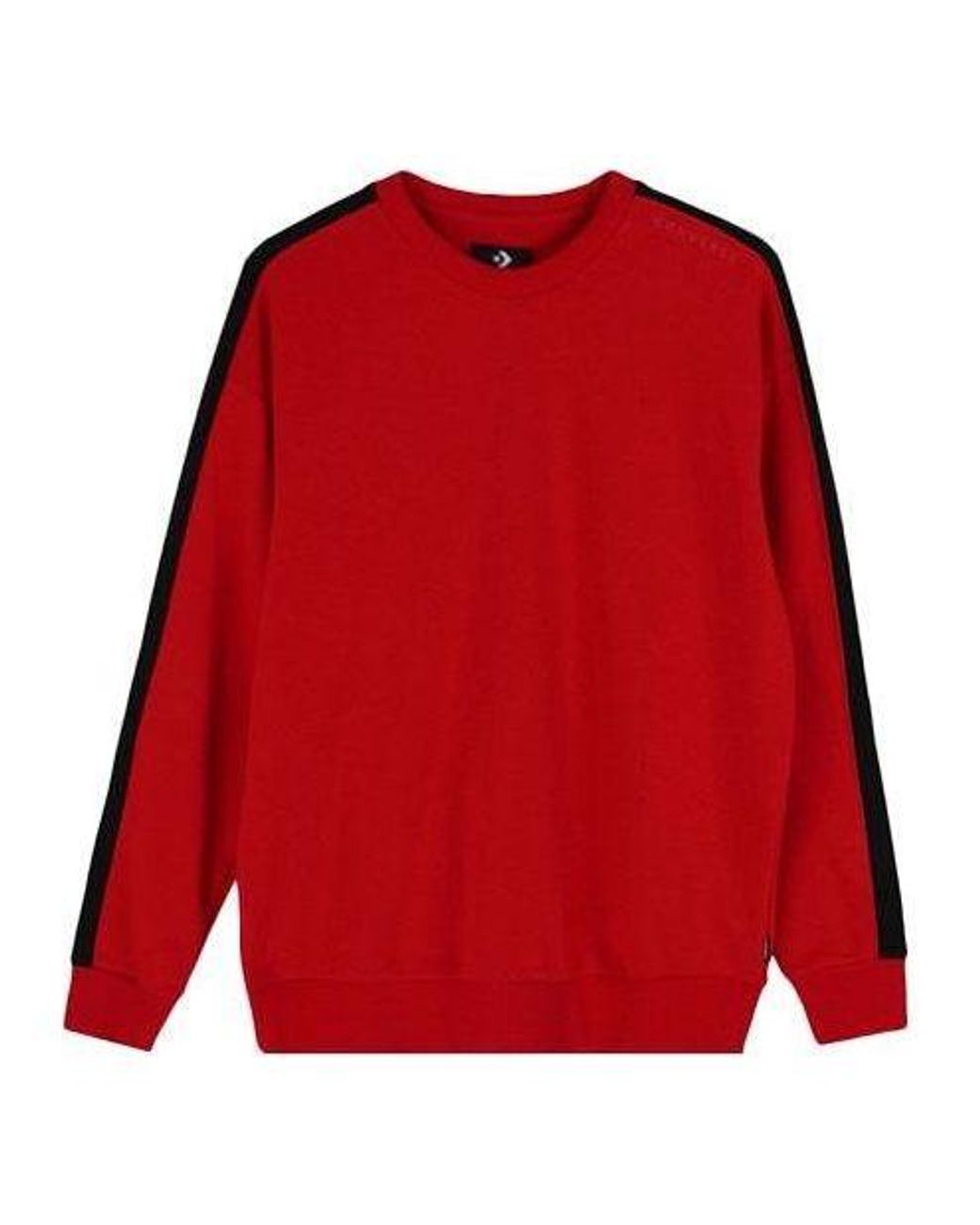 Converse Red Track Taping Crew Neck Sweatshirt for men