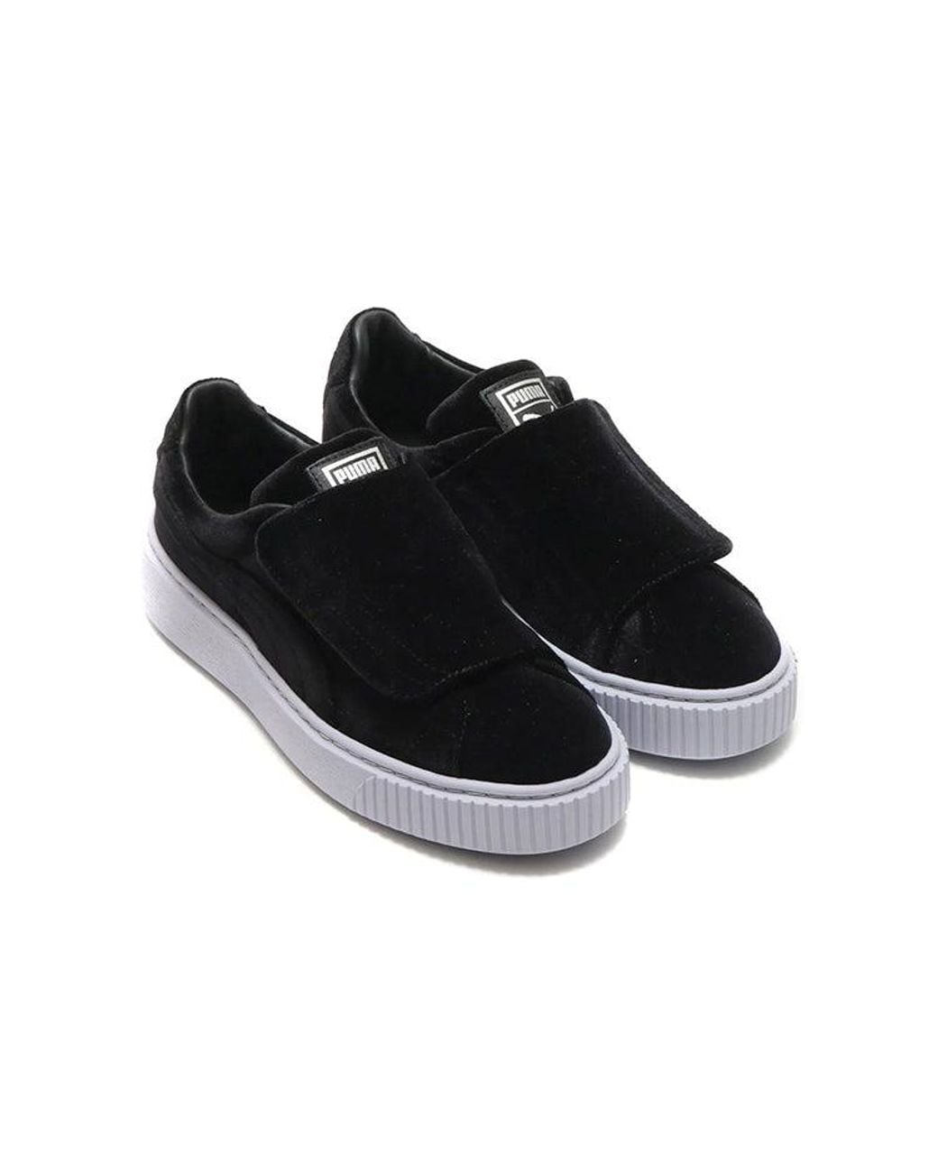 PUMA Black (Wmns) Basket Platform Strap And'