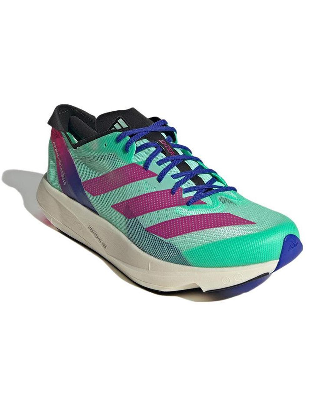 Adidas Blue Adizero Takumi Sen 9 'Pulse Mint Lucid Fuchsia' for men