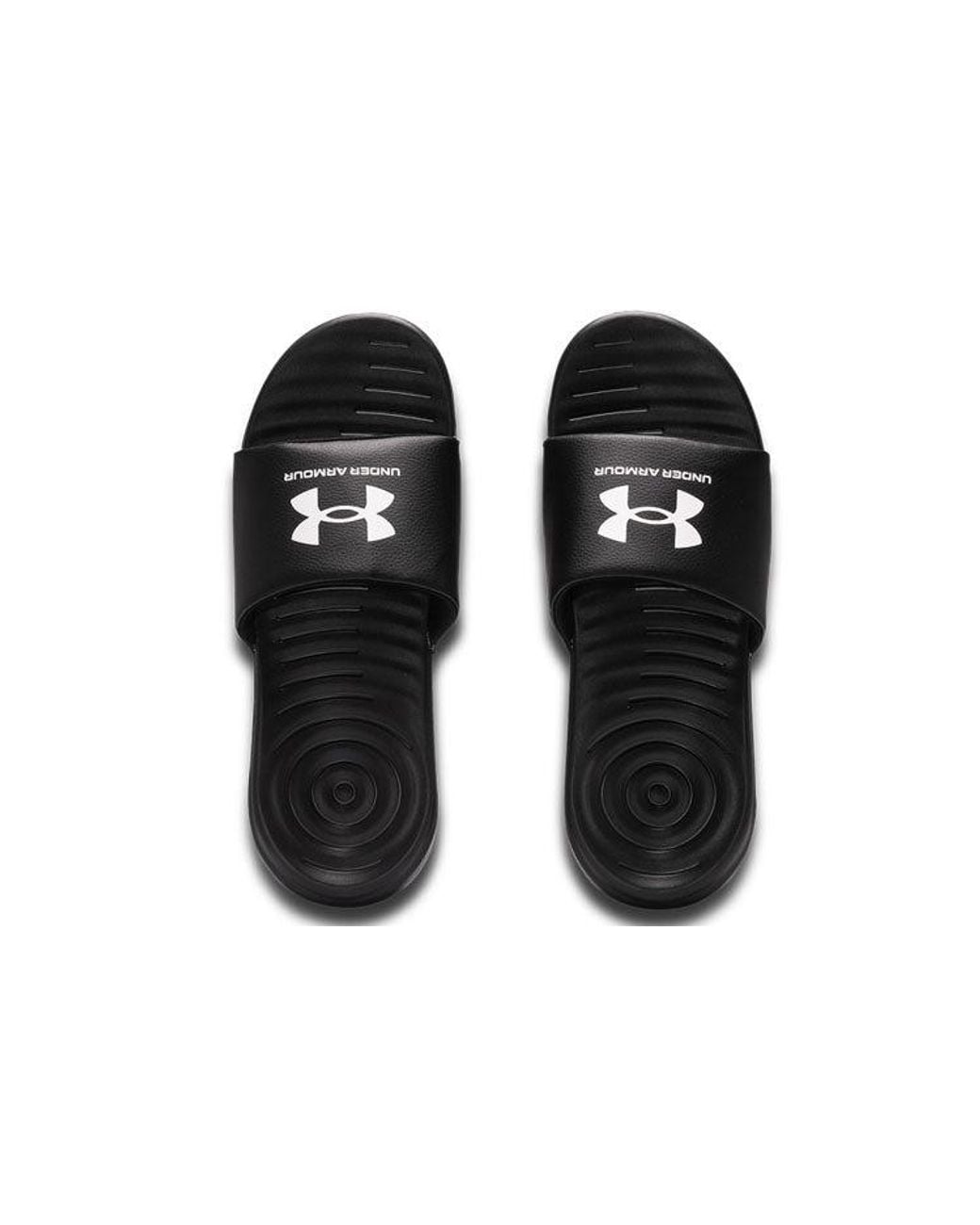 Under Armour Black Ansa Fixed Slide for men
