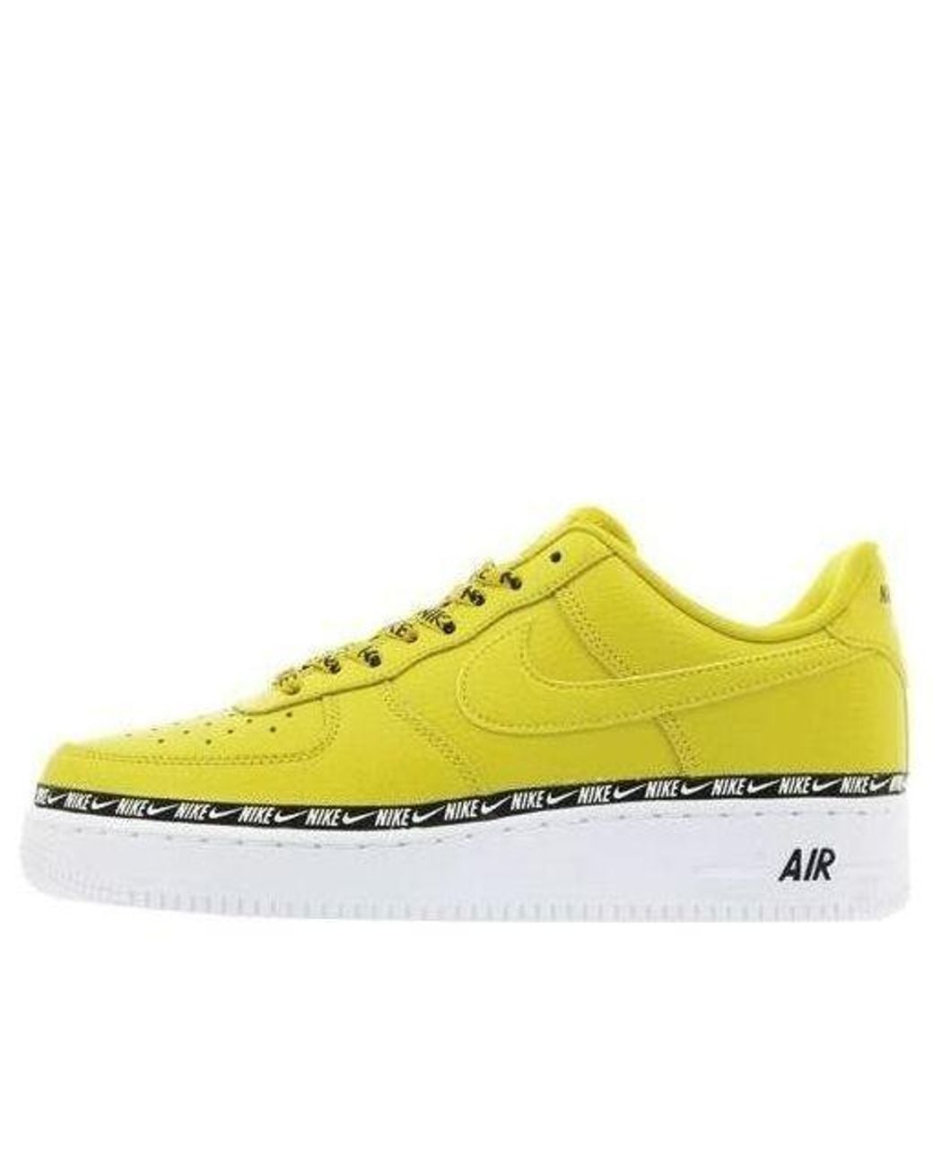 Nike Yellow (Wmns) Air Force 1 Low Se Premium 'Overbranding Bright Citron'