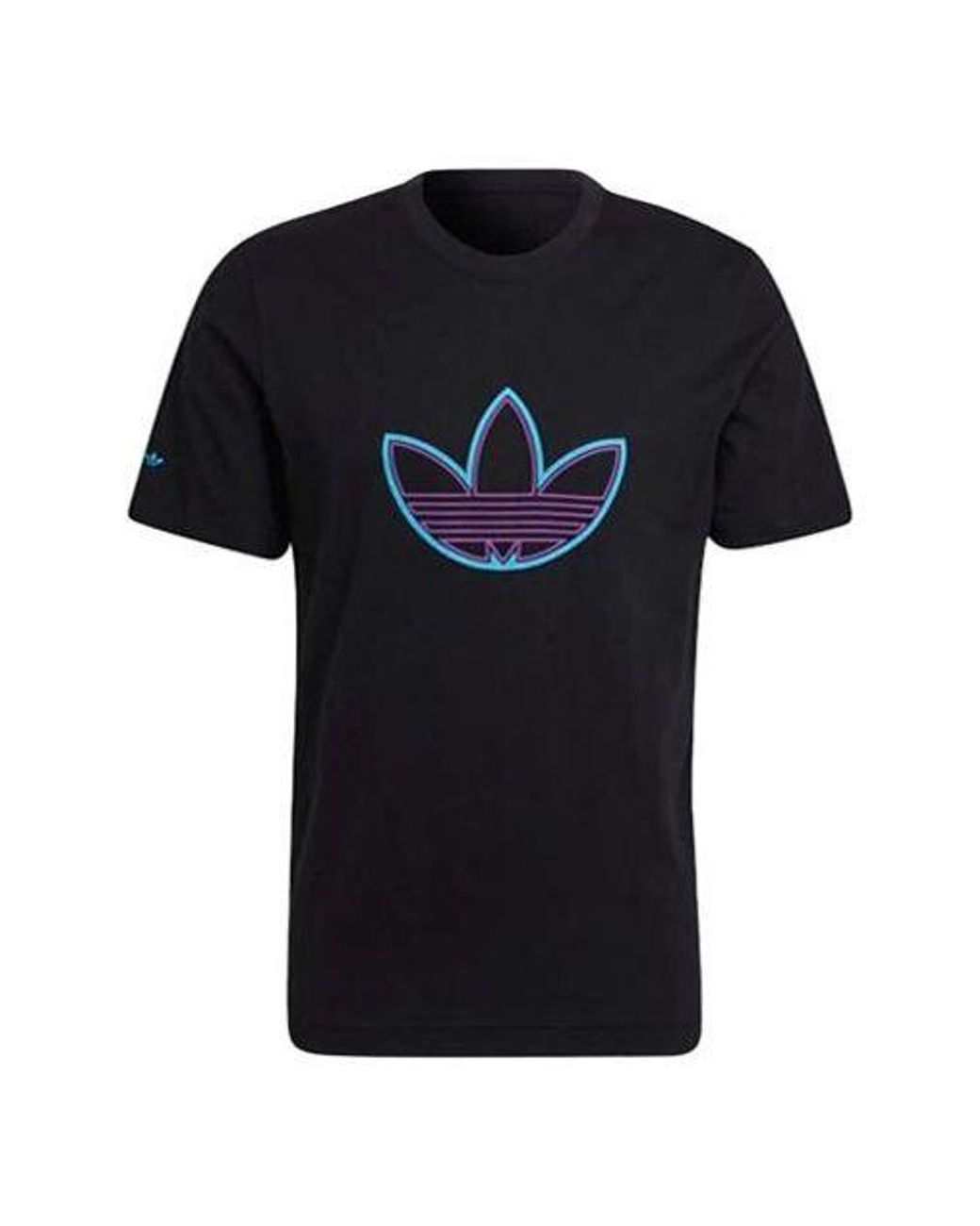 Adidas Black Originals Outline Logo T Tee for men