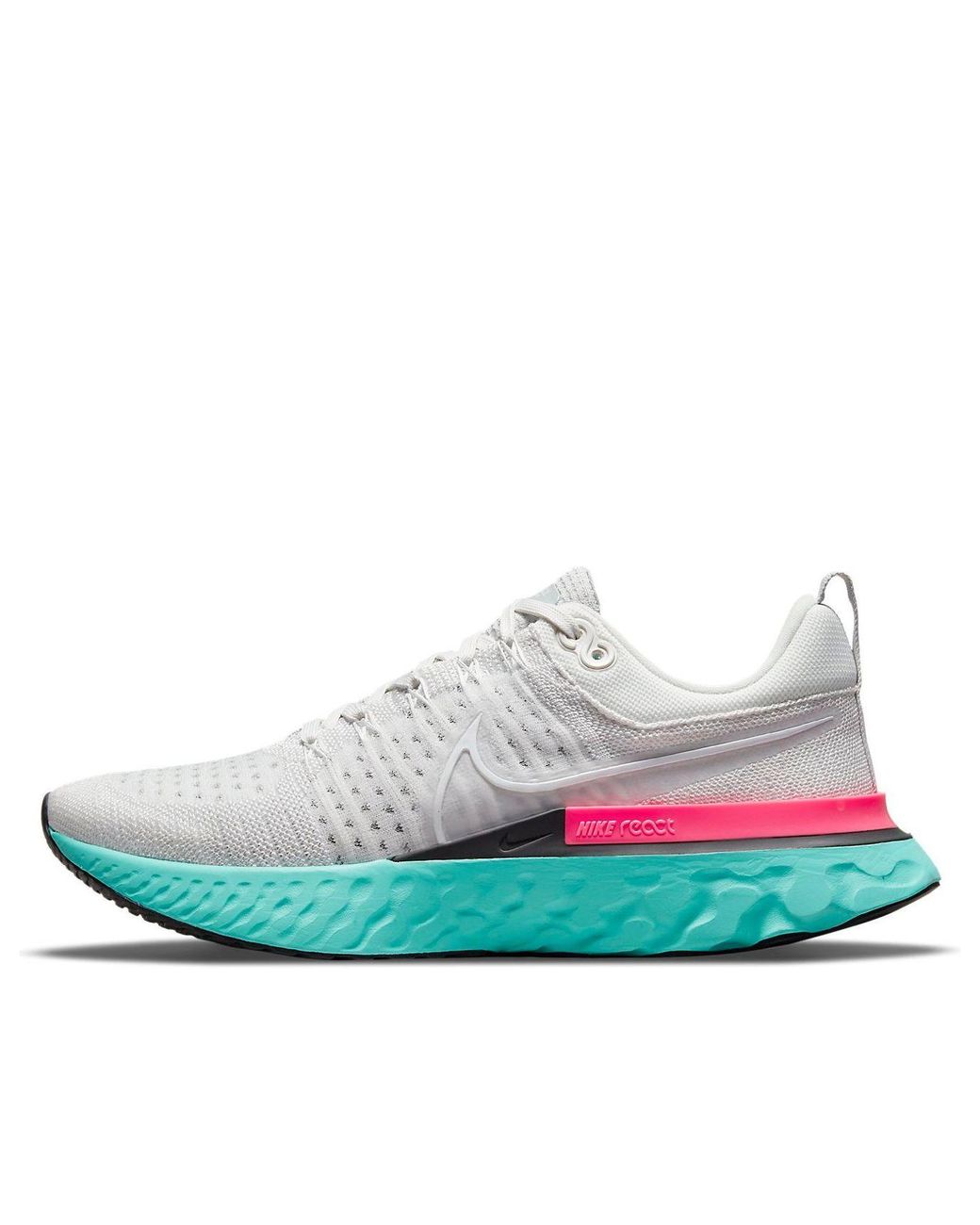 Nike White React Infinity Run Flyknit 2 'South Beach' for men