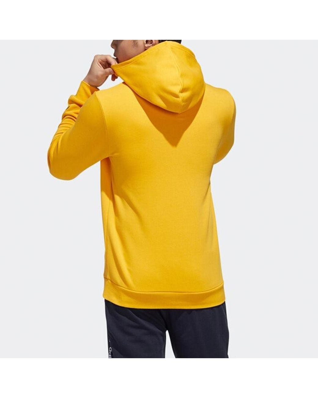 Adidas Yellow Neo Basketball Training Sports Pullover for men