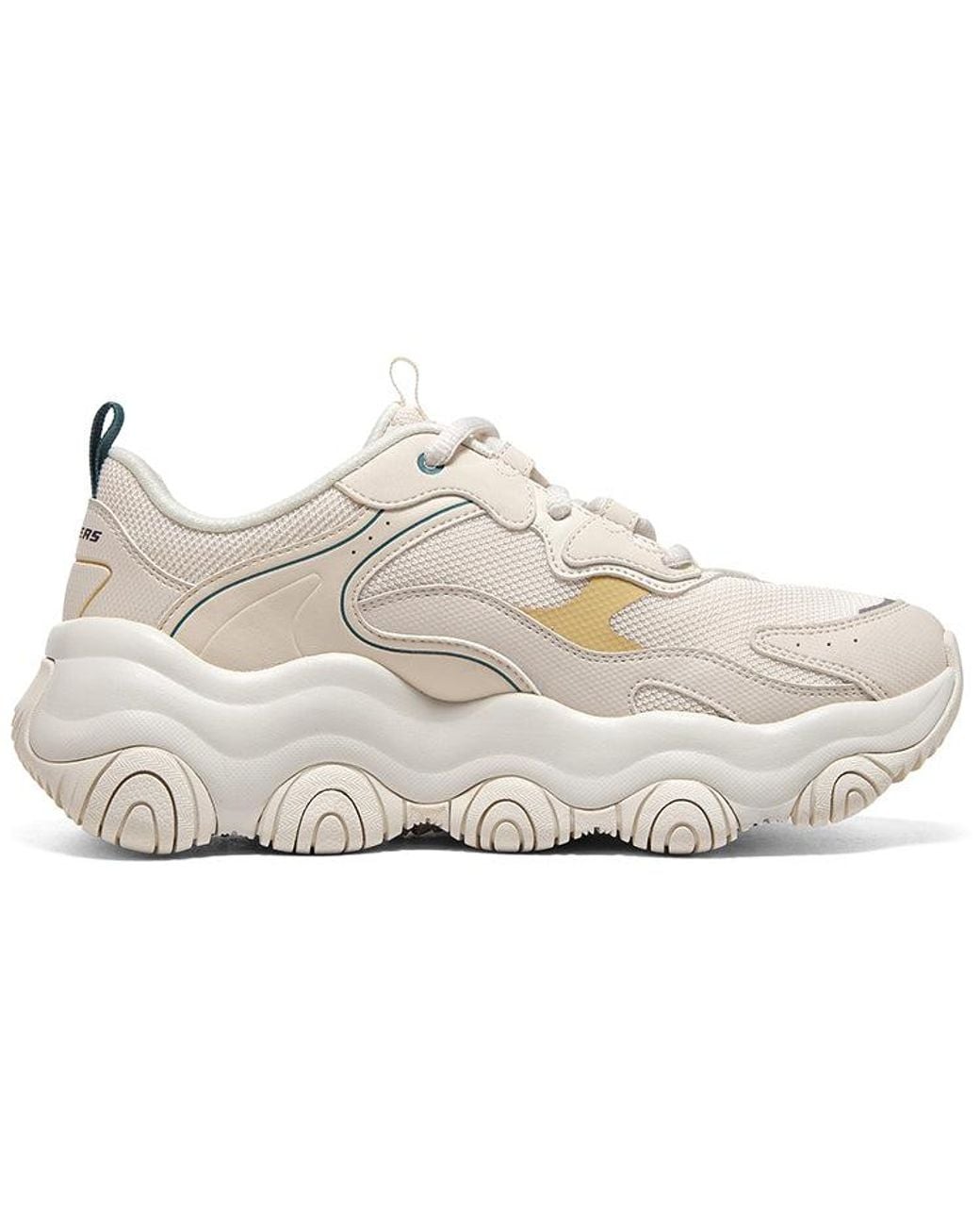 Skechers White (Wmns) Old School Running Shoes D'Lites