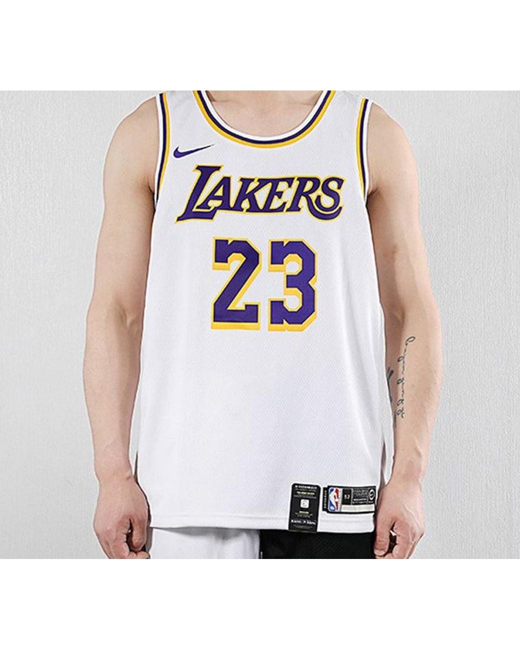 Nike Pink Nba Los Angeles Lakers Lebron James No. 23 Jersey for men